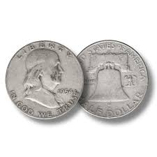 90% Silver Franklin Half Dollars